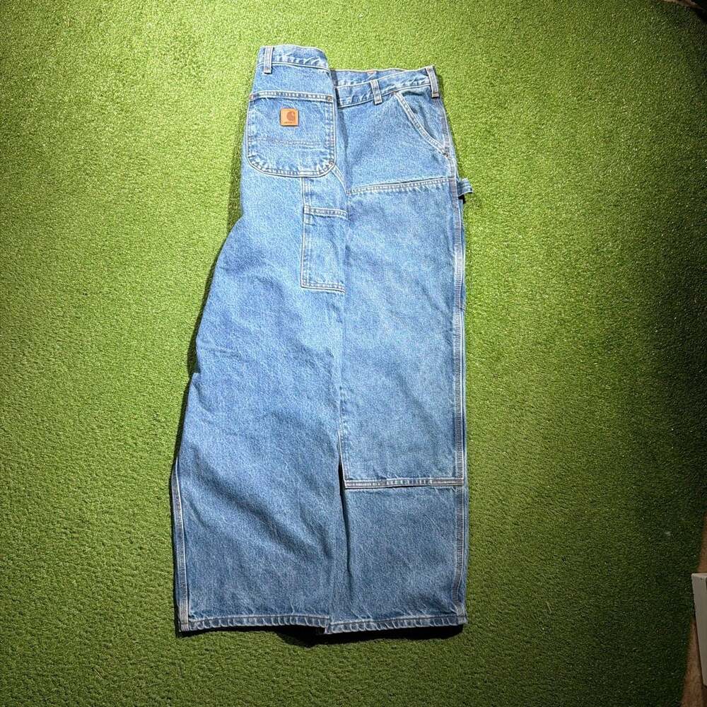 Carhartt B73-DST Loose Original Fit Double Knee Carpenter Denim Jeans, Size42x30